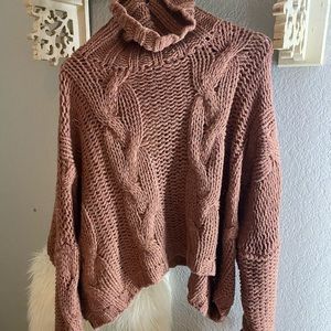 Brand new pink turtle neck sweater